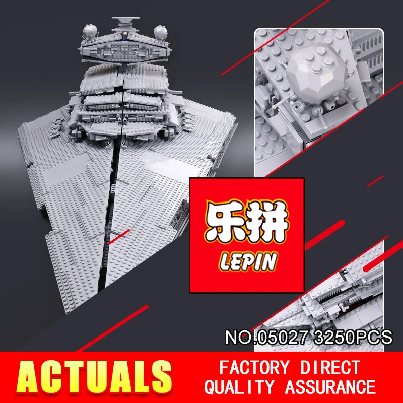 

LEPIN 05027 DHL 3250Pcs STAR Emperor fighters starship Model Building Kit Blocks Bricks Compatible 10030 to Children Toys WARS