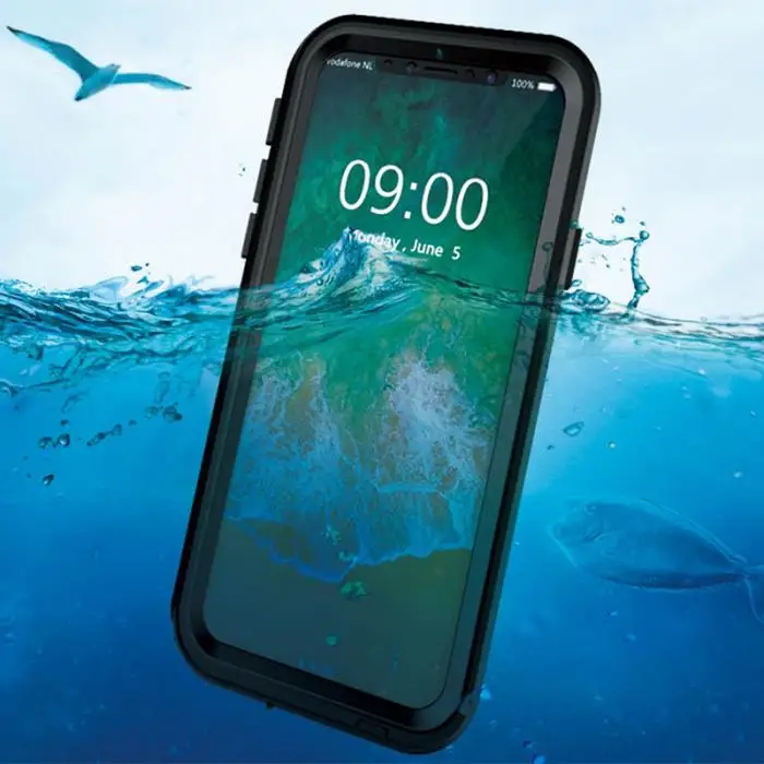 Водонепроницаемый чехол для дайвинга противоударный полный Чехол для iPhone X/XS samsung Note 9 8 JLRL88