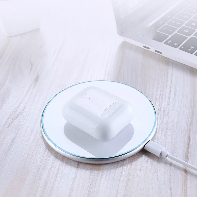 wireless charger Mini Wireless Bluetooth Earphone Stereo Earbud Headset With wireless Charging Box Mic For All Smart phone