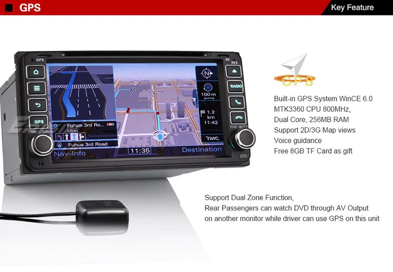 Clearance 7" Car DVD for Toyota RAV4 2001-2008 & Corolla 2000-2006 & Avanza 2003-2010 & Hilux 2001-2011 & Prado 1996-2009 & Vios 2003-2010 18