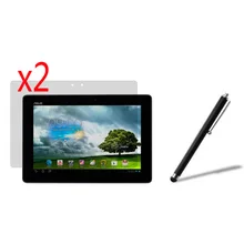 2x Фильмы+ 2x чистой тканью+ 1x Стилус, ясно ЖК-дисплей Экран протектор Защитная пленка гвардии для Asus Блокнот Smart 10 ME301 ME301T