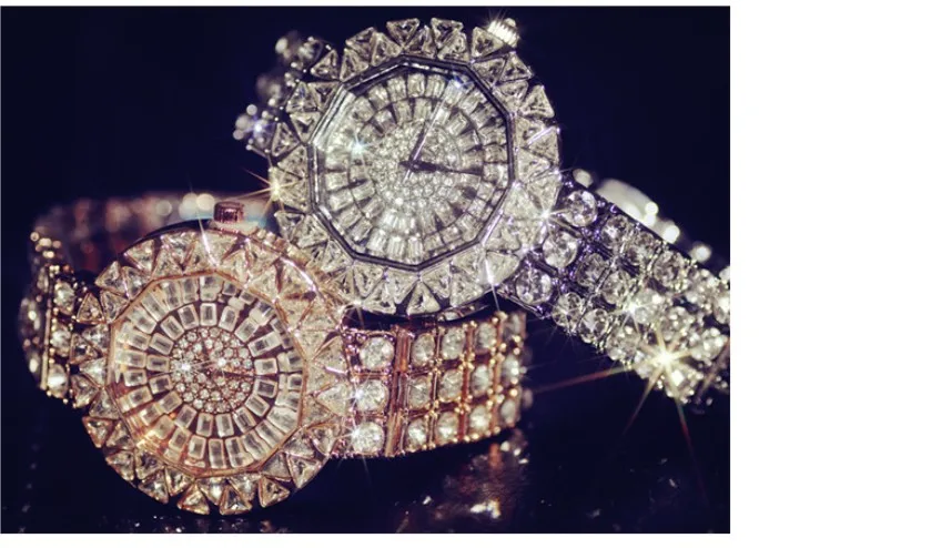 Женские часы наивысшего качества роскошные стальные наручные часы со стразами женские часы с кристаллами женские кварцевые часы с большим циферблатом