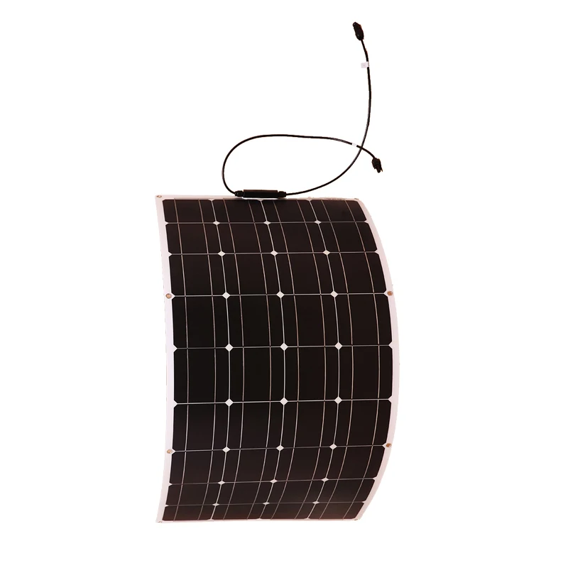 Dokio 12V 100W Monocrystalline Flexible Solar Panel For Car/Boat High Quality Flexible Panel Solar 100w China