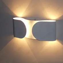 С регулируемой яркостью/не 2 Вт/6 Вт светодиодный настенный светильник, потолочное освещение, Подвесная лампа-бабочка для чтения гостиничном номере Холл ресторана белый корпус