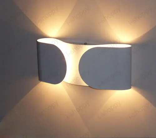 

Dimmable/Not 2W/6W LED Wall Fixture Lamp Butterfly Light Reading Room Hotel Restaurant Hallway White Shell