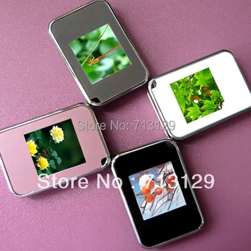 Rechargeable digital photo viewer keychain operffin