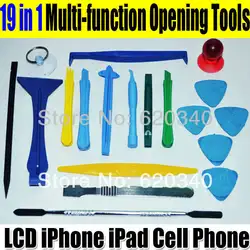 Новое обновление 19 в 1 многофункциональные инструменты для открытия телефона набор для lcd iPhone iPad Мобильный телефон планшет ПК