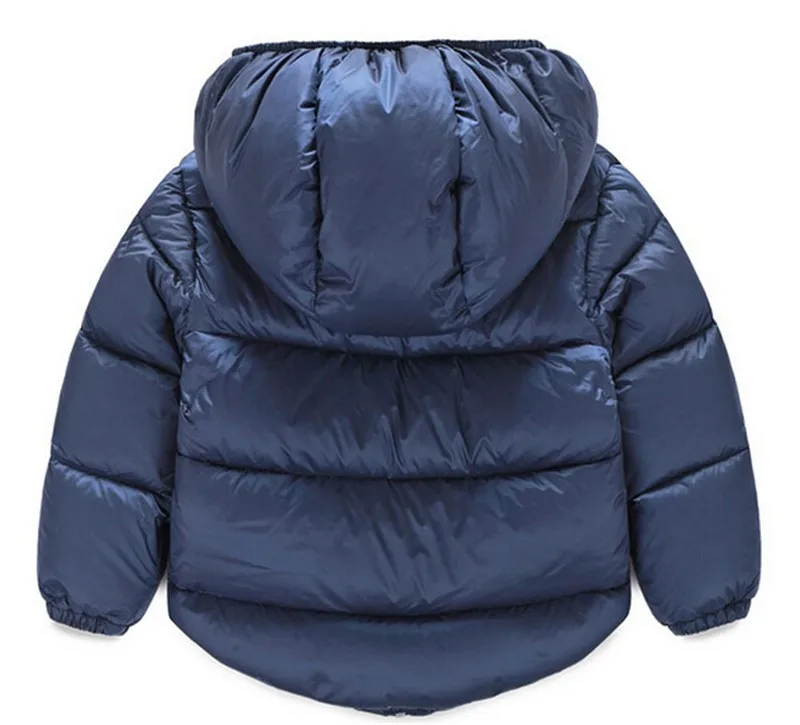Детская куртка; Детский пуховик; одежда из хлопка; повседневная одежда с капюшоном для маленьких мальчиков и девочек