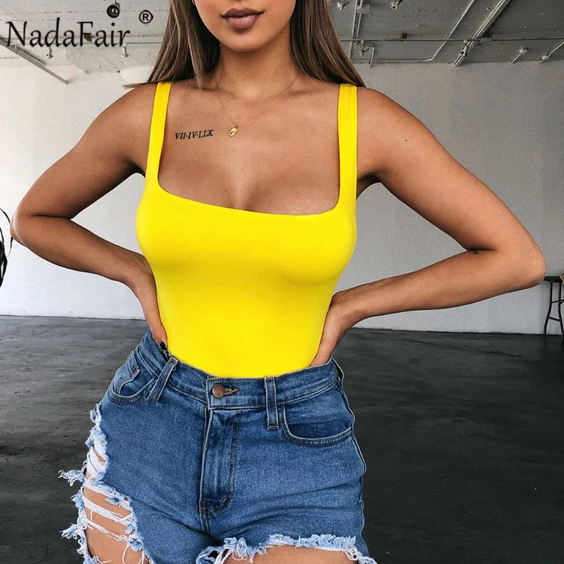 Nadafair Sexy Off Shoulder Bodysuit Women Summer Square Collar Neon Bodysuit Tops Bodycon Rompers Overall For Women Nadafair Sexy Off Shoulder Bodysuit Women Summer Square Collar Neon Bodysuit Tops Bodycon Rompers Overall For Women