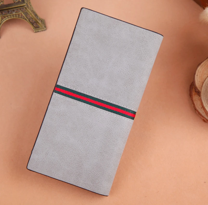 

Artmi Men's Leather Wallet Slim Card Holder Vintage Large Capacity Matte Buckle Cash Wallet