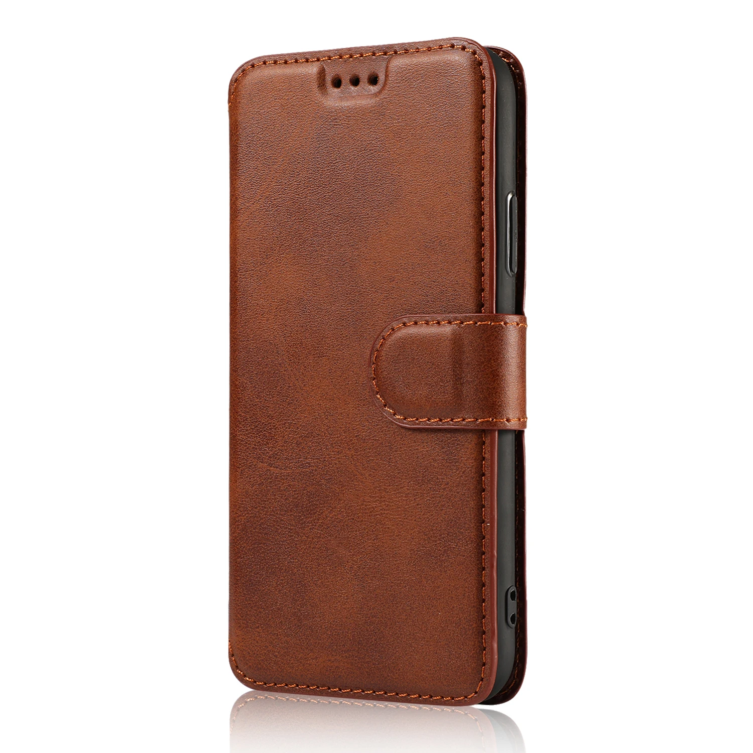 Роскошный кожаный A50 флип чехол для samsung S10 S9 S8 плюс S10e Note 9 8 A7 A9 Coque A70 A40 A30 M30 Чехол-портмоне с отделением для карт чехол-подставка - Цвет: Brown zhiyue