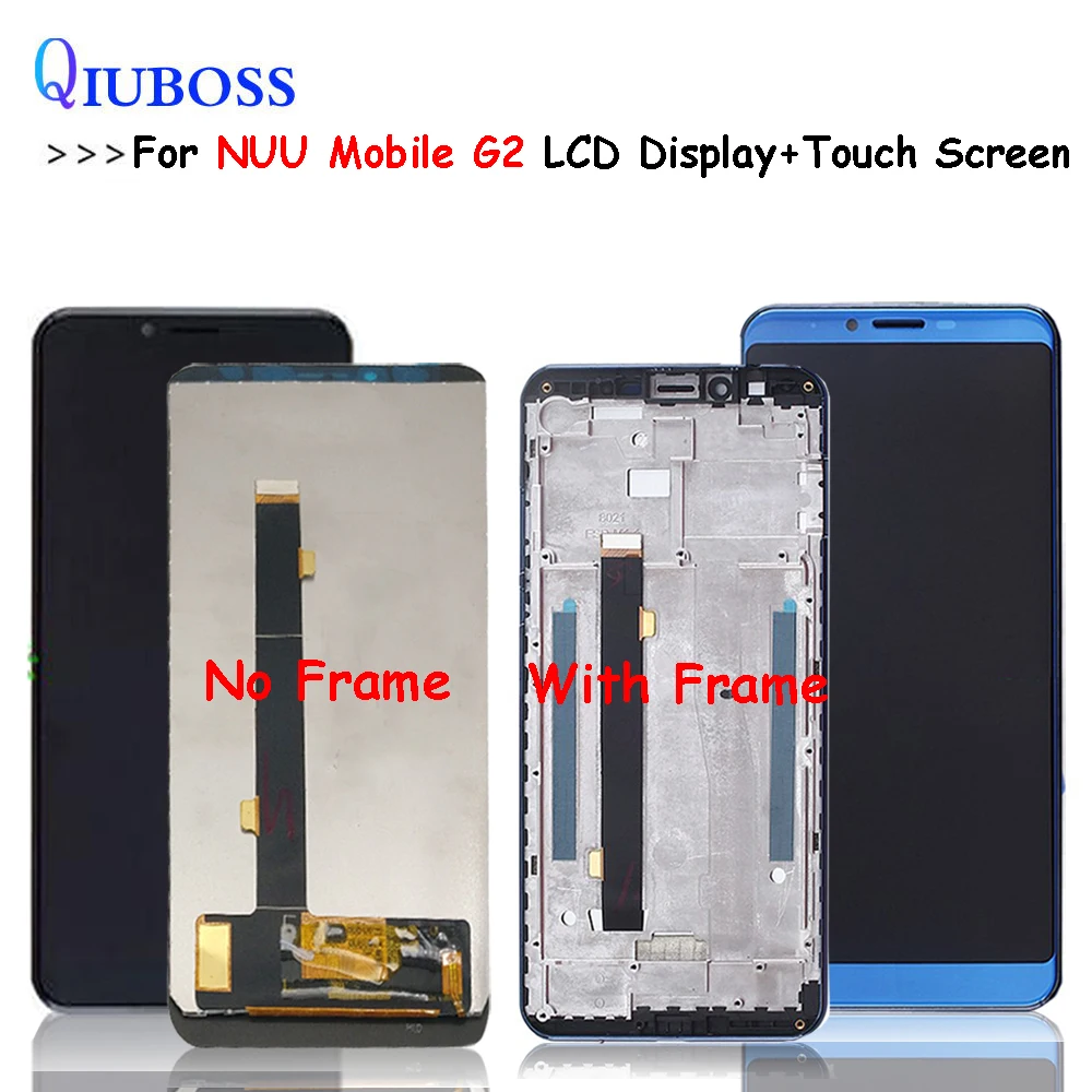

For NUU Mobile G2 LCD Display and Touch Screen With Frame +Tools And Adhesive 5.99 Inch For NUU Mobile G2 Phone Accessories