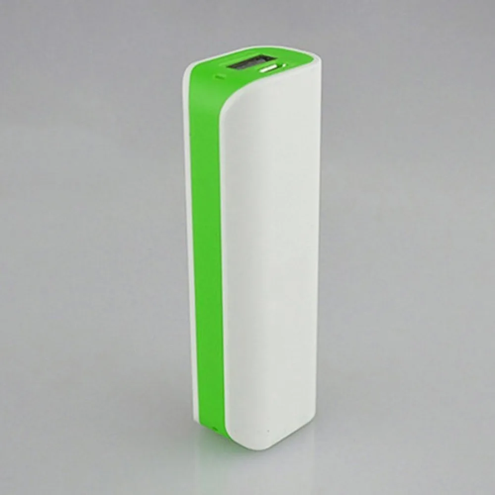 green Power Bank Shell Free Welding USB Ports Power Bank PCB Charger Case DIY Kits Powered By 2600mAh 18650 Battery