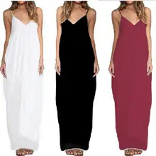 Heißer knöchellangen 2016 Mode Sommer Stil Schwangere Ärmelloses Kleid Beiläufige Lose Größe 2xl Kleid-abend-partei Lange kleid