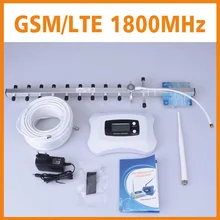 2016 Worldwide suitable! DCS 1800mhz repeater 2g 4g mobile signal booster and yagi antenna with LCD display