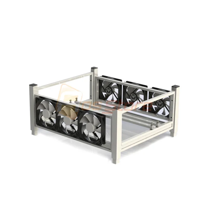 6 GPU чехол для компьютера ETH Miner Frame Rig 6x Fan & Temp Monitor расширенный кронштейн|fan fan|extension