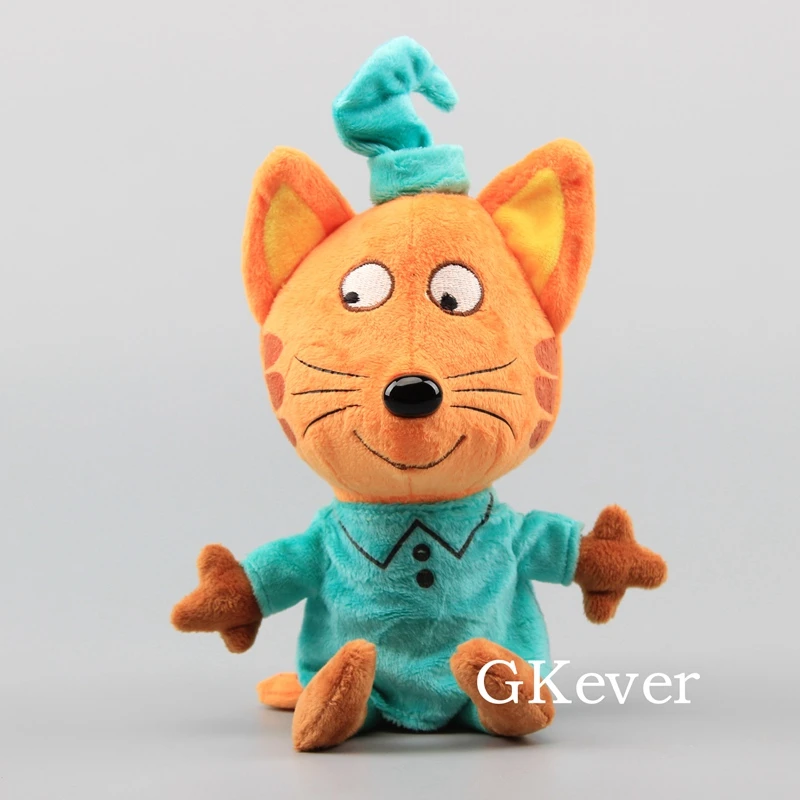 cats and stuffed animals