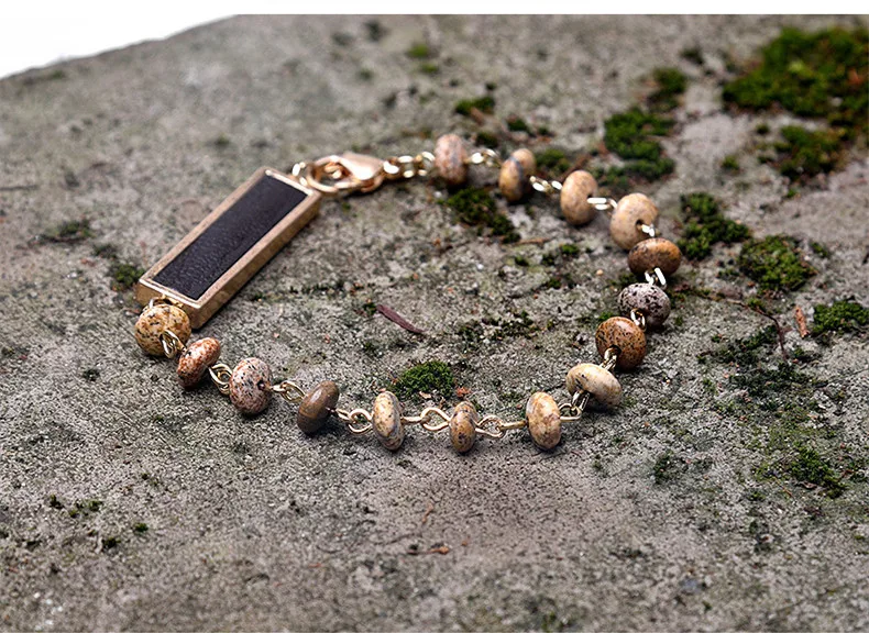 Чешские Strand браслет для женщин Природный камень красочные шарики кожаные аксессуары ювелирные шармы подарок браслет boyulige