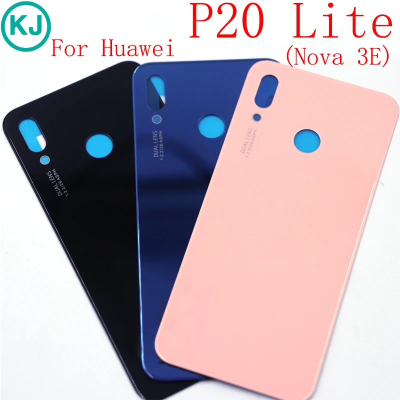 

For Huawei P20 Lite Back Battery Glass Cover For Huawei Nova 3E Battery Cover P20Lite Rear Door Housing Case Panel