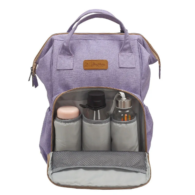 

Large Capacity Baby Diaper Bag Fashion Mummy Maternity Nappy Baby Bag Polyester Solid Backpack Infant Nursing Stroller Handbag