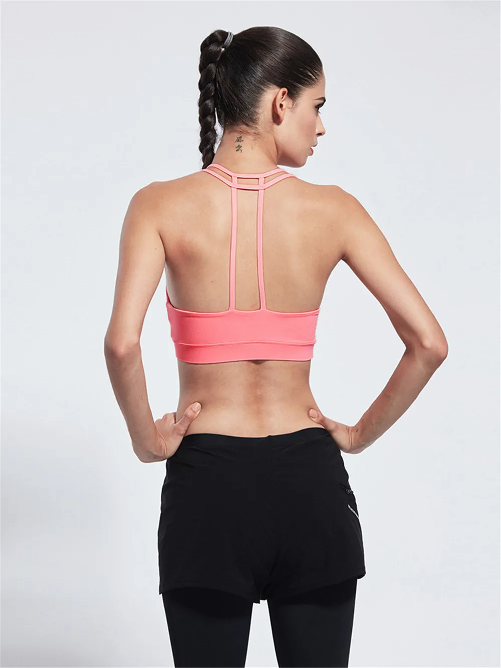 Sexy Sports Bra for Women Running Fitness Athletic Vest Popular Full Cup Sport Bras Hollow Out Yoga Top Woman Push Up Underwear  (32)