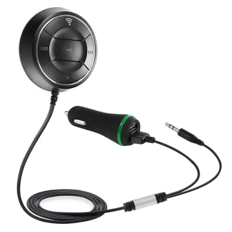 

NFC Bluetooth FM Transmitter Car Kit 3.5mm Jack Auto Speaker Transmit Digital Audio Signals to Car Audio or Other Speakers