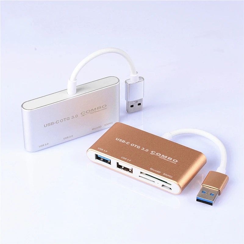 USB 3,0 для SD TF карт-ридер USB 3,0 OTG адаптер передачи данных для MacBook PC для Xiaomi samsung htc LG Micro USB Android телефонов