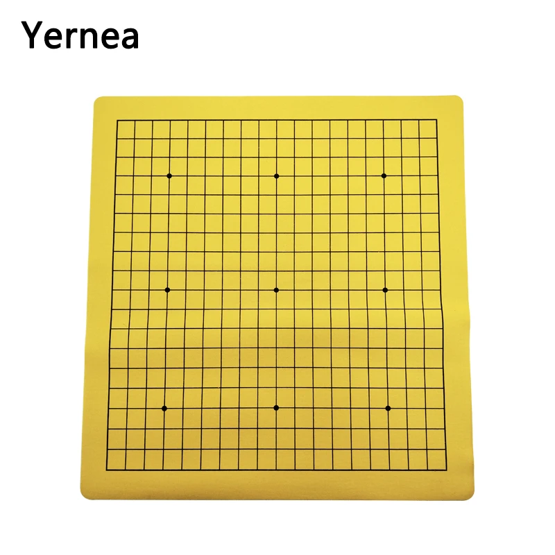 Игра Yernea Go шахматная доска с одной стороны Weiqi Синтетическая кожа фланелет 19