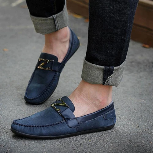 2015 Men Loafer Shoes Trendy Suede Leather Slip on Loafers ...