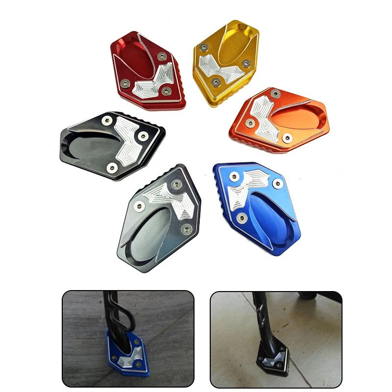 For Suzuki GW250 Inazuma 2011-2015 GSX250 GSX250R DL250 CNC Side Stand Kickstand Kick Stank Extension Foot Plate Pad Brand New (1)