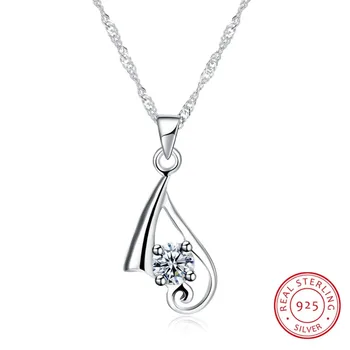 

925 Silver Pedant Necklaces Moving Cute Charm Cubic 925 Sterling Silver Minimalist Necklace Jewelry Findings Max Necklace Sailor