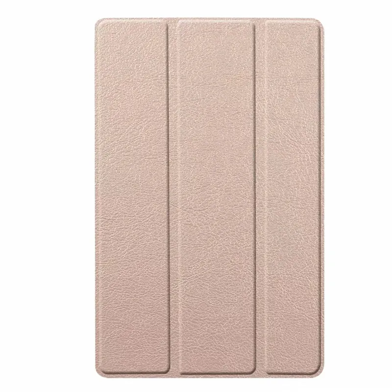 Ультратонкий чехол для samsung Galaxy Tab A 10,1 SM-T510 SM-T515 T510 T515, умный чехол-книжка из искусственной кожи, чехол для планшета+ пленка+ ручка - Цвет: Gold