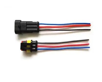 

mix 1.5 Auto Terminal Connection Sets 3/4/5/6Pin HID Waterproof Electrical Wire Connector Kit for Car