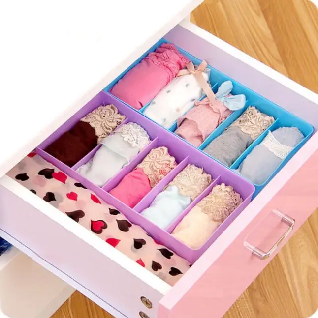 Socks Panties Underwear Organizer 2 Pieces/Lot Plastic Storage Box
