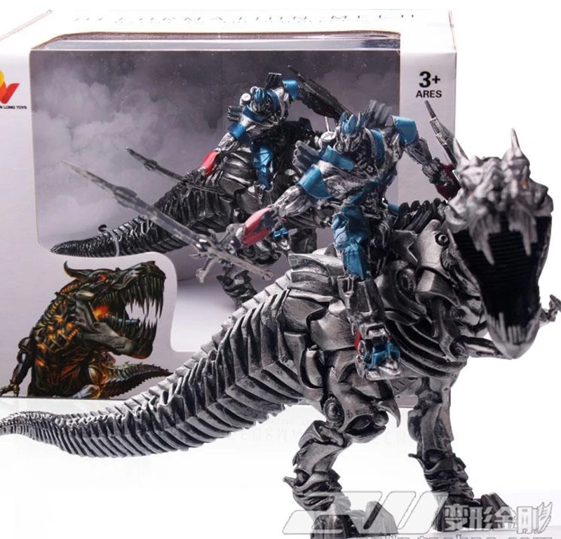 

Transformation Movie 4 Optimus OP Tyrannosaurus Rex Statue Hand Dinosaur Model PVC Action Kid Dolls