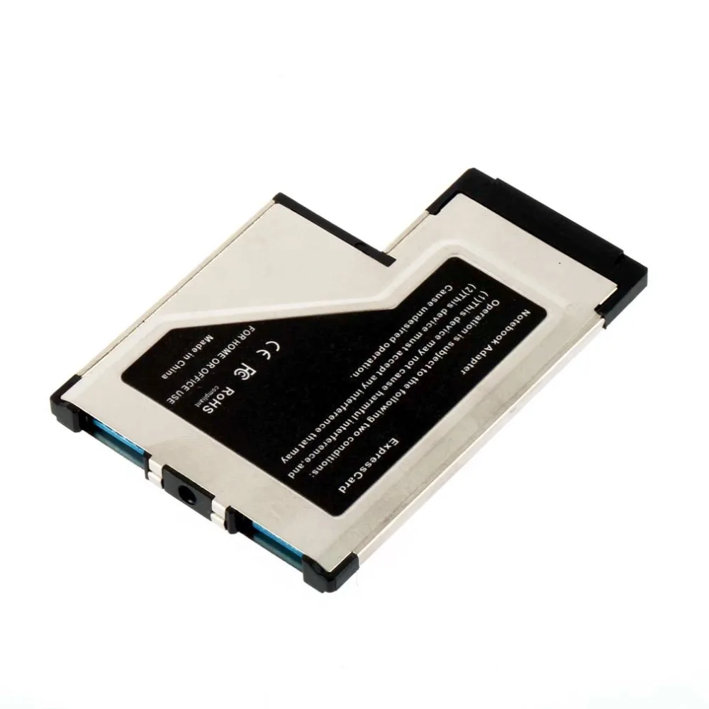 Express Card to USB 3.0 54mm Adapter Converter PCMCIA 2 Ports Card Adapter Transfer rate up to 5Gbps 1.5/12/480Mbps