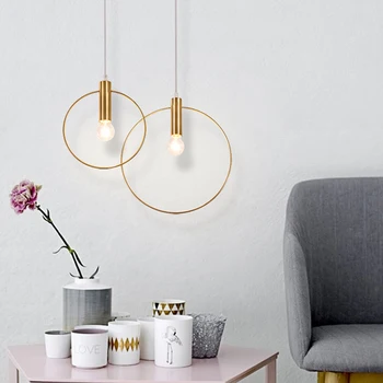 Golden Circular Ring Pendant Lights Www Tuhfah Golden Circular Ring Pendant Lights