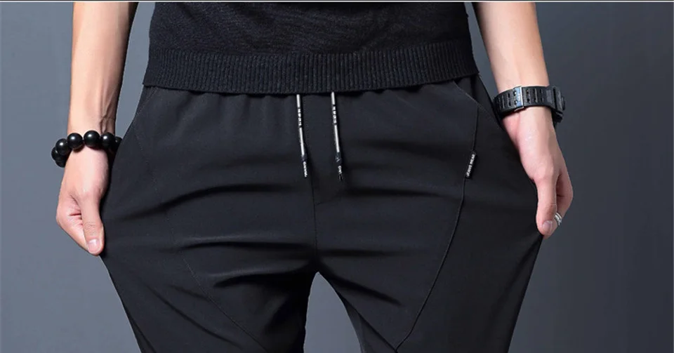 Clomplu брюки новые модные длинные брюки мужские большие размеры casual повседневные однотонные Карманы Мужская брендовая одежда узкие брюки лето