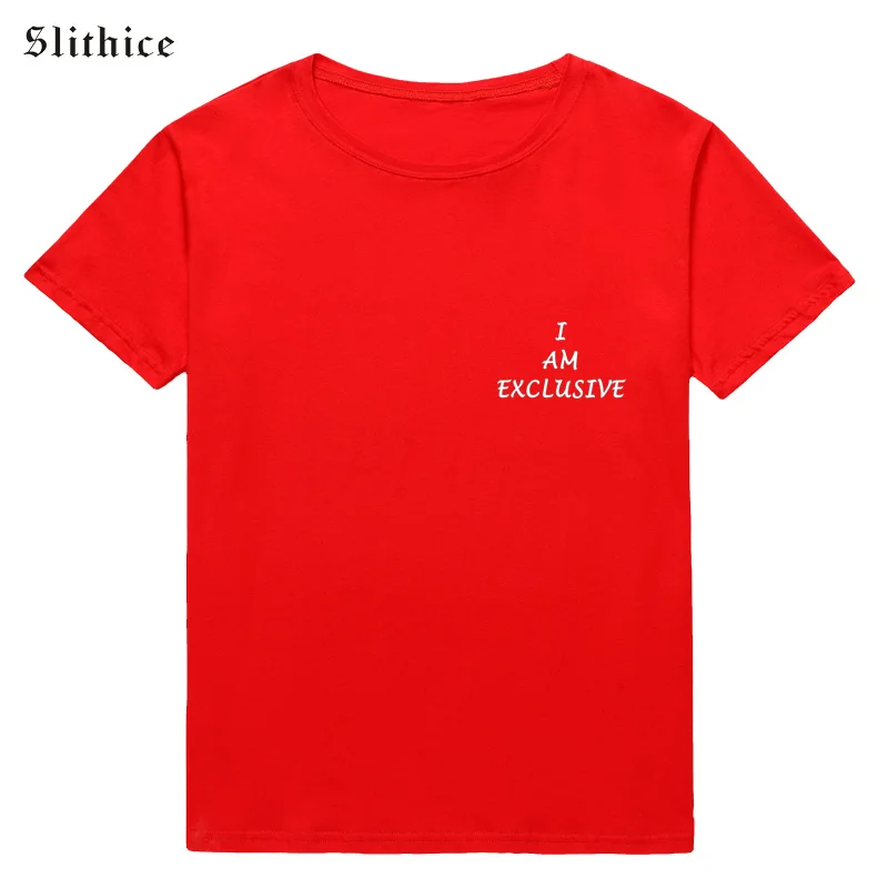 Женская футболка с коротким рукавом Slithice I AM Повседневная летняя буквенным