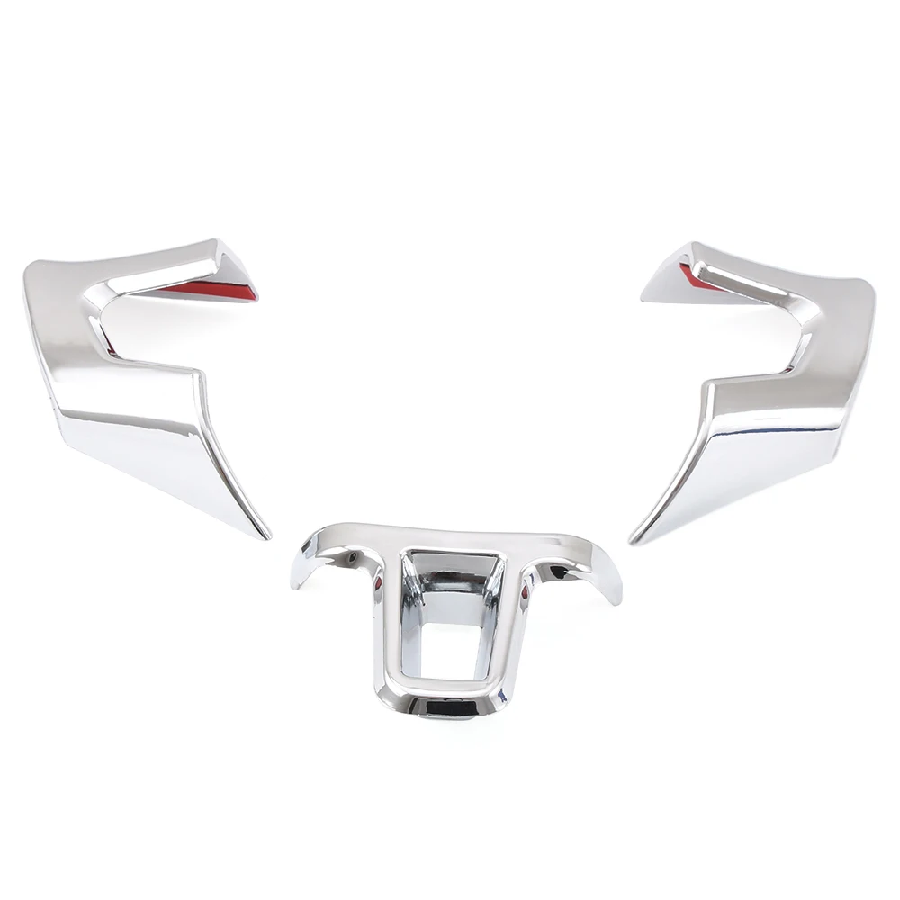 

3pcs for Volkswagen VW Golf 6 MK6 Polo Jetta MK5 2009 2010 2011 Polo Bora Steering Wheel Chrome Trim Sequins Cover Sticker