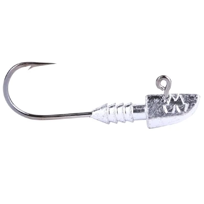 Mustad Рыбалка Крючки JH32833 привести голову крючок из высокоуглеродистой Сталь джиг рыболовные снасти песка Мягкая приманка держатель Pesca бас колючей бас
