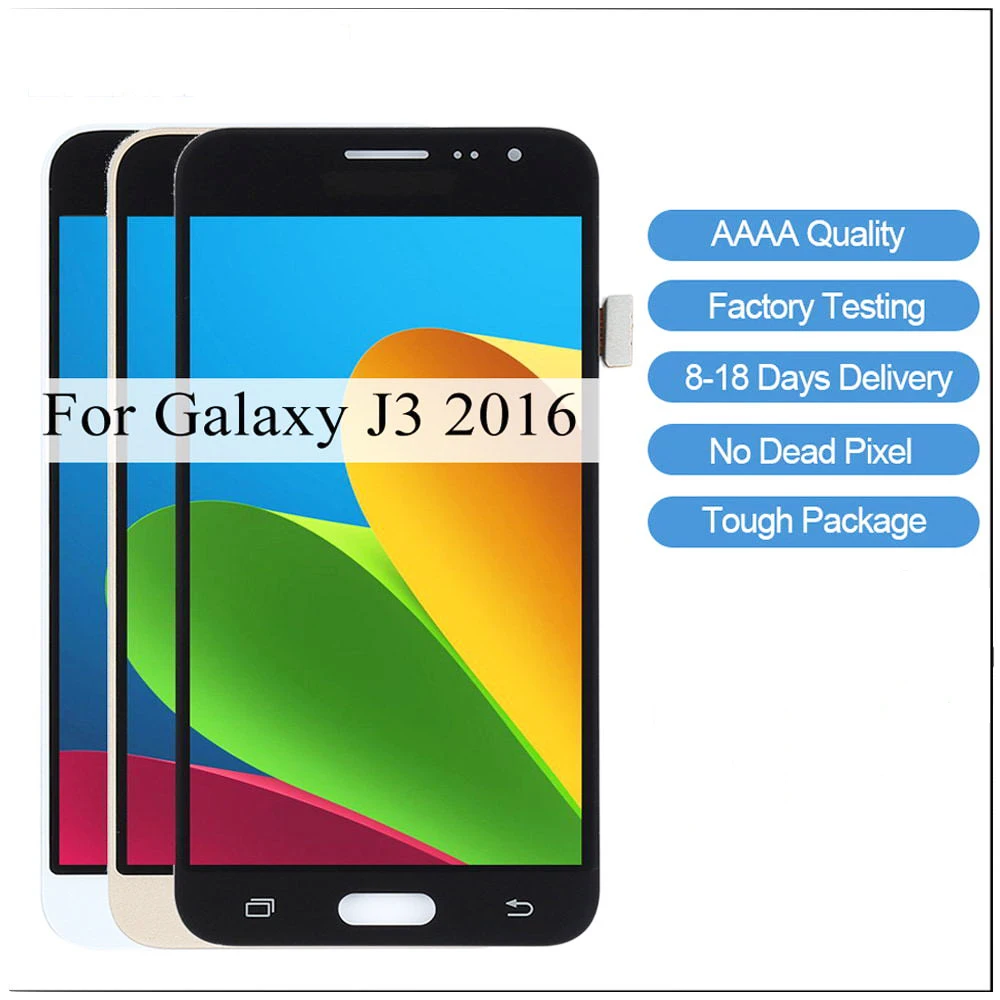 Sinbeda AAAA Super AMOLED LCD для SAMSUNG GALAXY J3 2016 J320f J320 J320M J320FN ЖК дисплей кодирующий