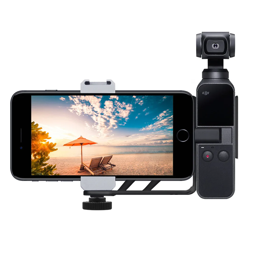 

For DJI OSMO Pocket Gimbal Tripod LED Microphone Cold Shoe Adatper Gimbal Expansion Bracket Smartphone Mount 1/4 Inch Adapter