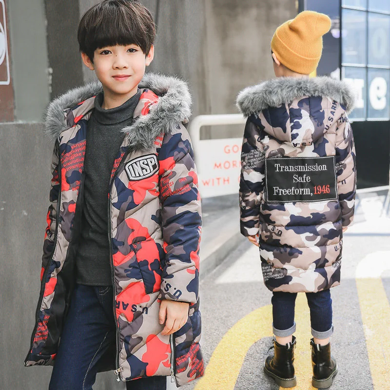 Fashion Hooded Down Jacket for Boys Coat Print Long Sleeve Tops Boy Clothes Winter Jacket Windbreaker Children Winter Clothes Fashion Hooded Down Jacket for Boys Coat Print Long Sleeve Tops Boy Clothes Winter Jacket Windbreaker Children Winter Clothes