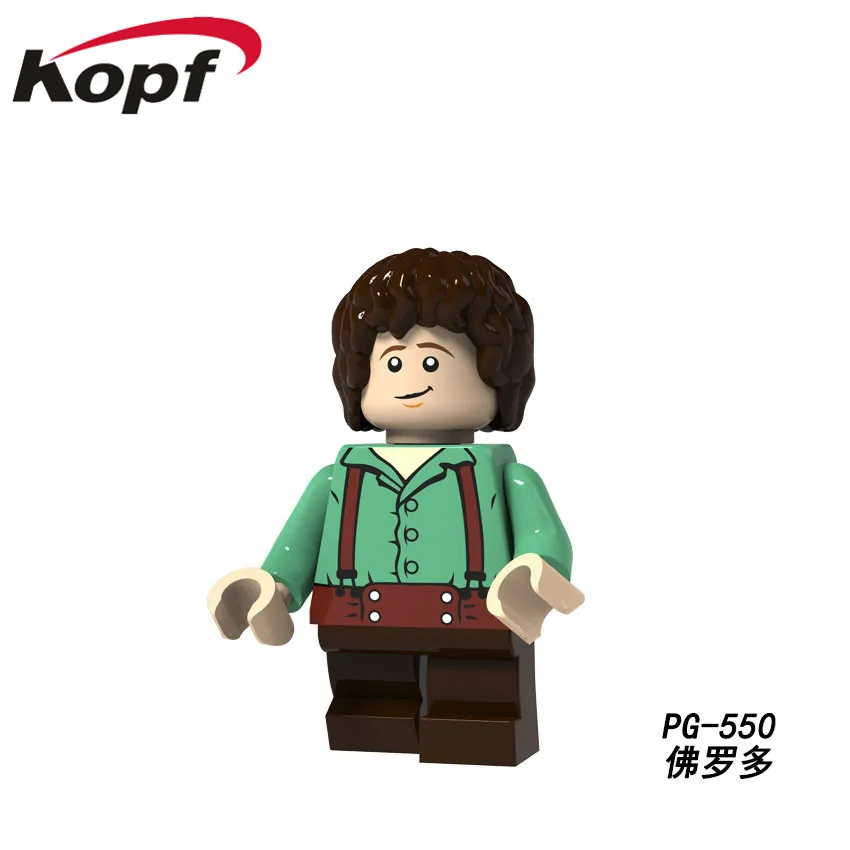 20Pcs PG549 Lord of the Ring Figures Samwise Aragon Gandalf Rydgarst Building Blocks Bricks Action Model Toys For Children Toys - Цвет: PG550 20Pcs No Box
