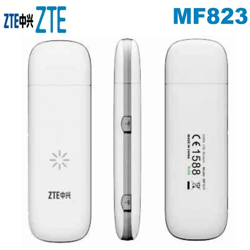 Оригинальный разблокирована zte MF823 3g 4 г USB LTE Dongle модем 100 Мбит/с данных карты мобильного модем широкополосного доступа в Интернет плюс 2 шт