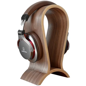 Image 2 - Soporte de madera de carbono para auriculares, colgador de auriculares universales, colgador de exhibición para todos los auriculares