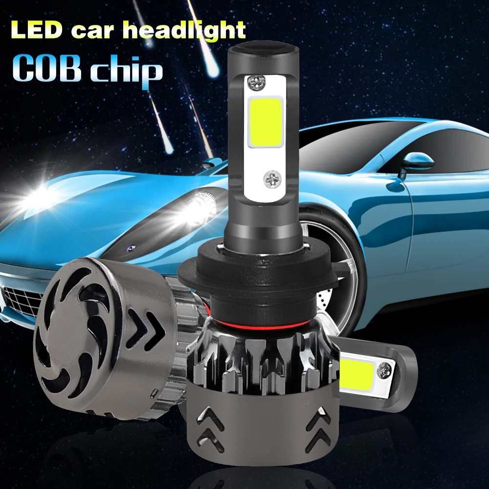 

LOAUT Mini6 LED H7 Canbus Car Headlight High Speed Mute Fan COB Turbo 6000lm 24V Universal Headlamp Car Led Light Free Shipping