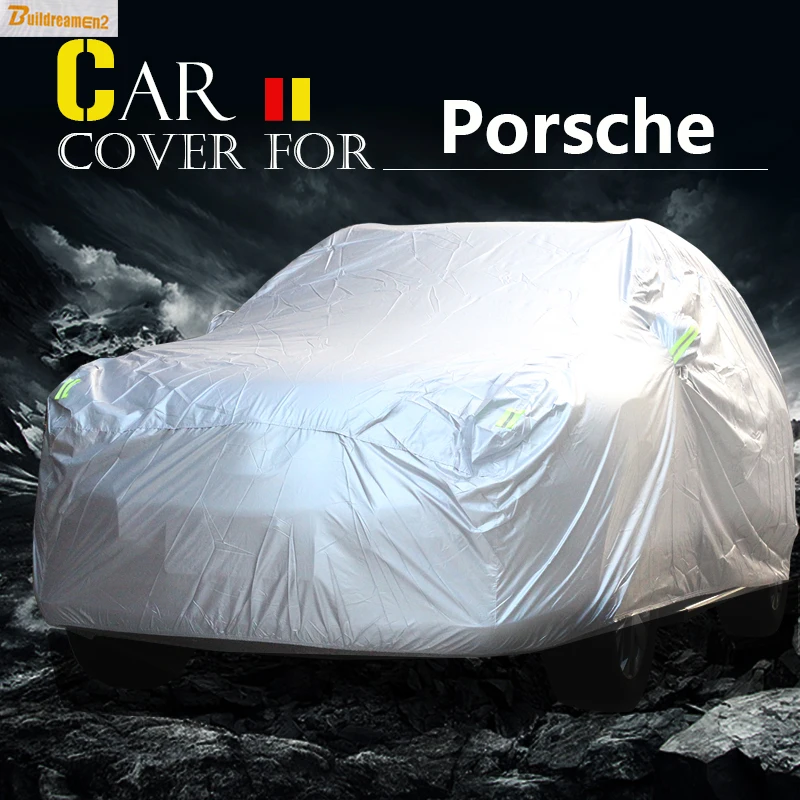 Buildreamen2 Car Cover Outdoor Anti-UV Sun Rain Snow Scratch Dust Resistant Cover Waterproof For Porsche Macan Panamera Cayenne Buildreamen2 Car Cover Outdoor Anti-UV Sun Rain Snow Scratch Dust Resistant Cover Waterproof For Porsche Macan Panamera Cayenne