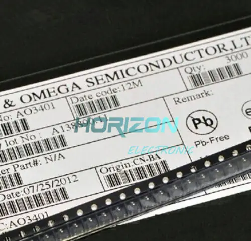

20PCS NEW AO3401 SOT-23 P-Channel MOSFET TRANSISTORS